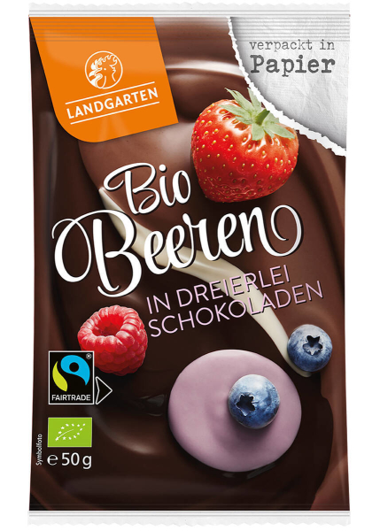 Beeren in dreierlei Schokoladen 1 Beutel