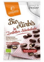 Kürbis in Zartbitter-Schokolade